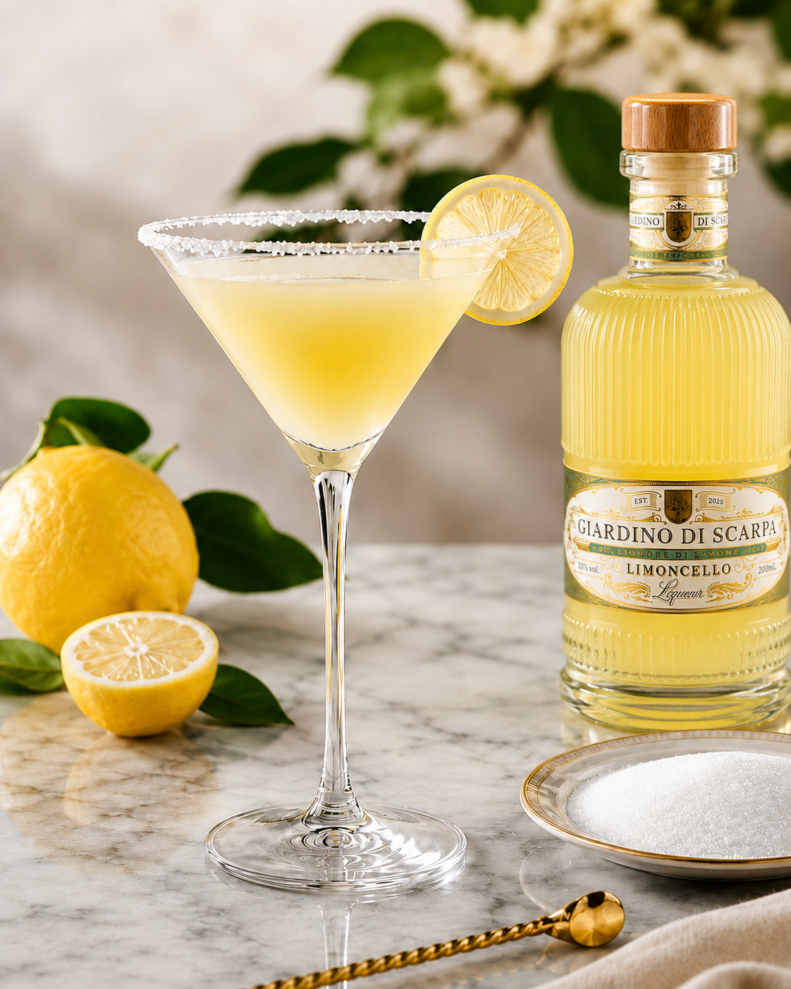 How to Make a Limoncello Martini